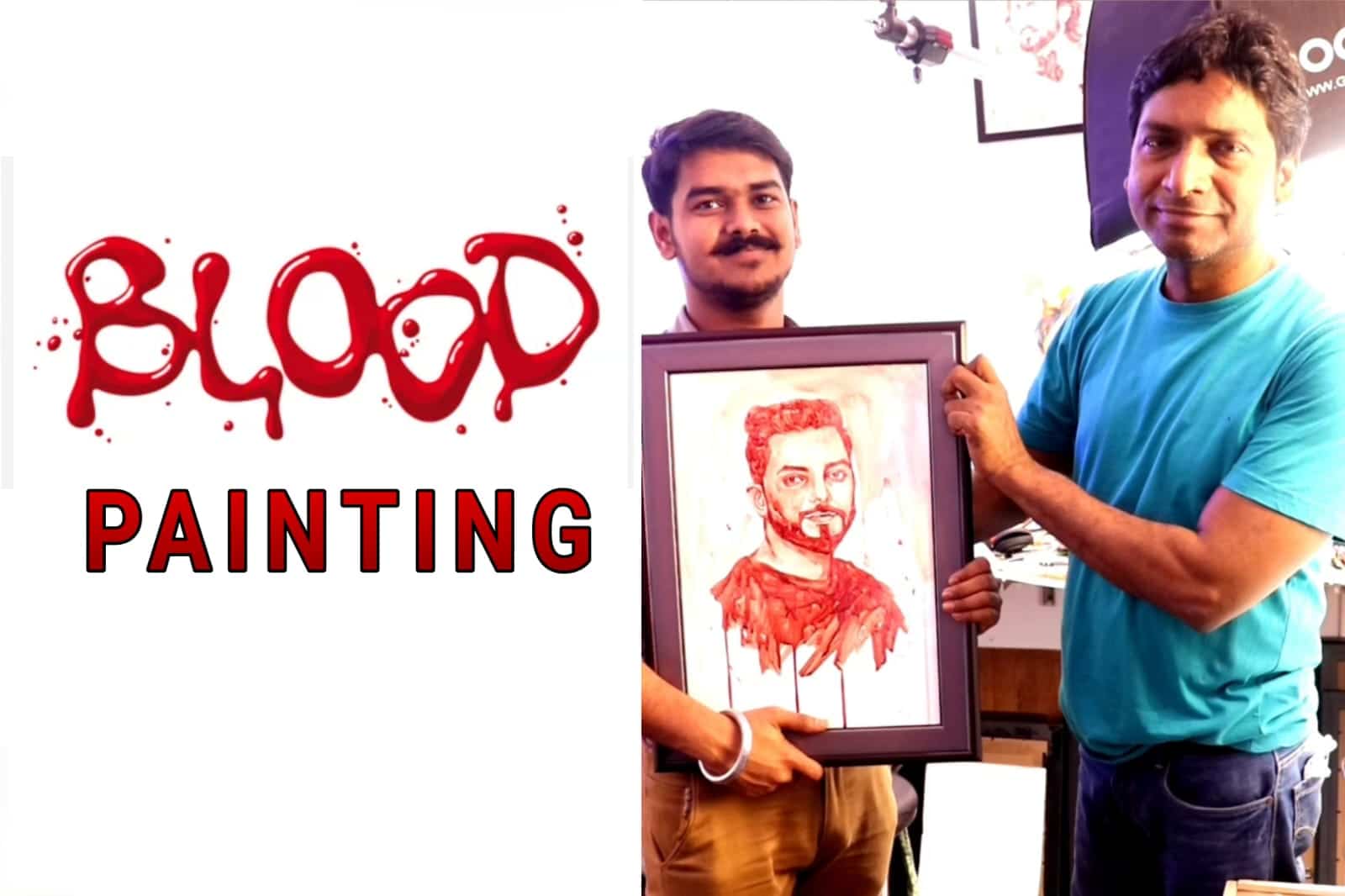 blood art painting near me